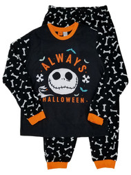 Mens Disney The Nightmare Before Christmas Halloween Sleep Set Pajama Set