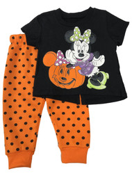 Disney Infant & Toddler Girls Minnie Mouse Halloween Outfit T-Shirt Joggers
