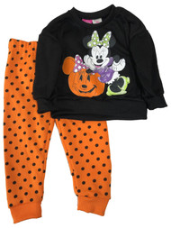 Disney Infant & Toddler Girls Minnie Mouse Halloween Outfit Sweatshirt Set