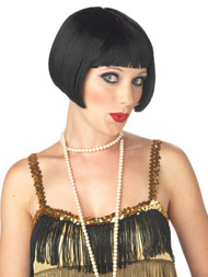 California Costumes Womens Flirty Flapper Black Wig