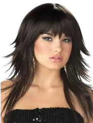 California Costumes Womens Feathered & Flirty Brown Layered Wig