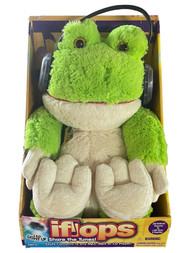 iFlops Frog Personal Twin Speaker Stuffed Animal Pal with LED Lights
