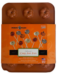 Nordic Ware Halloween Pumpkin Cake Pop Pan Non Stick 12 Count Baking
