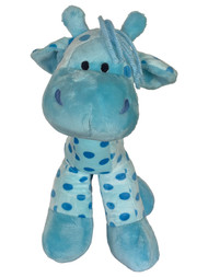 Linzy Toys Plush Blue Giraffe 15" Polka Dot Jungle Pal Stuffed Animal
