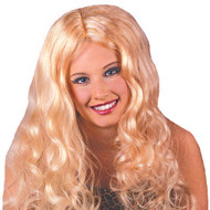 Fun World Womens Long Curly Blonde 30 Inch Halloween Wig