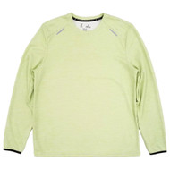Xersion Mens Lime Blossom Long Sleeve Waffle Crew Training T-Shirt