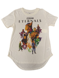 Marvel Eternals Junior Womens Ivory Short Sleeve Tee Shirt T-shirt