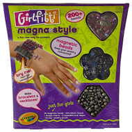 Girls Crayola Girlfitti Magna Style Magnetic Beads Bracelet Necklace Kit