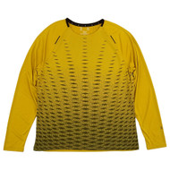 Xersion Mens Lime Dark Green Long Sleeve Training Tee Activewear T-Shirt