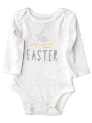 Carters Infant Boys & Girls White My First Easter Bodysuit Baby Outfit