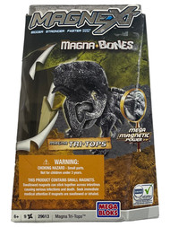 Mega Bloks Magnext Triceratops Magna Bones Tri-tops in Crate Set 29613
