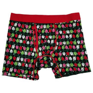 Holiday Time Mens Black Christmas Lights Underwear Boxer Brief