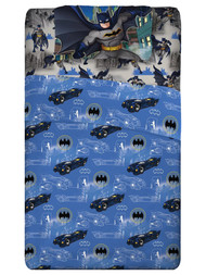 DC Comics Batman Super Hero Microfiber Sheet Set, Blue & Black Full Bed Sheets