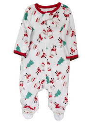 Carters Infant Boys & Girls Fleece First Christmas Santa Christmas Sleeper