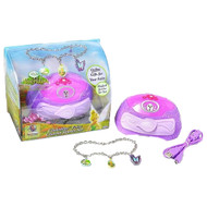 Disney Pixie Hollow Clickables Fairy Charms Starter Set Jewelry Box & Necklace