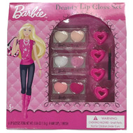Barbie Beauty Lip Gloss Cosmetic Set Girls Make-up, Hair Clips & Makeup