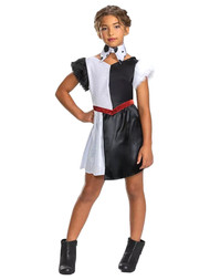 Girls Disney Villains 101 Dalmatians Cruella Black & White Dress Costume