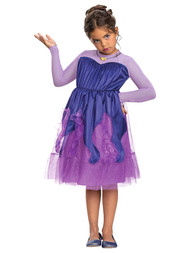 Girls Disney Villains Little Mermaid Ursula Purple Dress Halloween Costume
