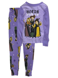 Disney Girls Purple Hocus Pocus Witch Halloween Sleep Set Pajamas