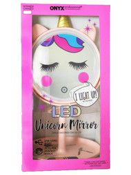 Onyx Professional Light-Up LED Unicorn Makeup Mirror and Organizer