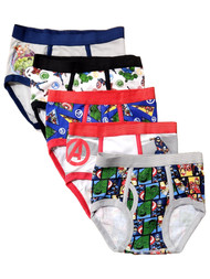 Marvel Boys 5 Pack Avengers Superhero Cotton Underwear Briefs