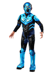 Rubies Boys DC Comics Blue Beetle Muscle Jumpsuit Halloween Costume