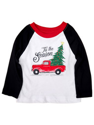 Infant Boys White 'Tis The Season Holiday Christmas Long Sleeve Tee T-Shirt 12m