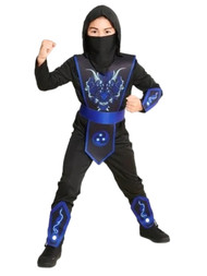 Hyde & Eek Boys Water Dragon Warrior Halloween Costume Hooded Jumpsuit M (8)