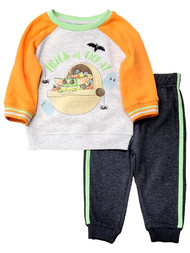Infant & Toddler Boys 2pc Gray Star Wars Yoda Halloween Top & Pant Set