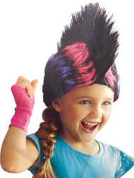 Spritz Girls Pink Purple Black Mohawk Wig