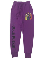 Hocus Pocus Womens Purple Witch Halloween Joggers Sweat Pants Sweats