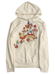The Smurfs Jrs Womens Colorful Ivory Smurfette Hoodie Sweatshirt