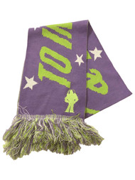 Disney Toy Story Adult Womens Purple Buzz Lightyear Infinity & Beyond Scarf