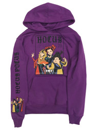 Disney Hocus Pocus Womens (Jrs) Purple Witch Hoodie Sweatshirt