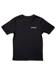 Boys Black Short Sleeve Spooky Black Cat Halloween Tee Shirt T-Shirt Small 6-7