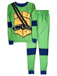Boys 3-Piece Teenage Mutant Ninja Turtles Leonardo Pajama Set With Mask
