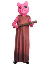 Disguise Boys Piggy Roblox Costume Gamer Robe & Mask Halloween Costume