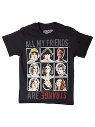 Boys Black All My Friends Are Strange Stranger Things Tee Shirt T-Shirt