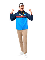 Rubies Mens Ted Lasso Soccer Coach Jacket Visor Whistle Halloween Costume