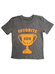 Toddler Boys Gray & Orange Favorite Son T-Shirt Tee Shirt