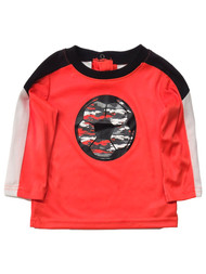 Infant Boys Orange & Black Dri-Fit Soccer Long Sleeved Tee T-Shirt 3-6 Month