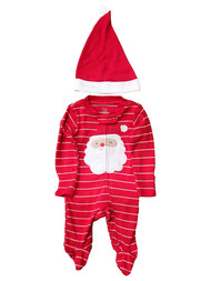 Carters Infant Boys & Girls Santa Claus With Hat Christmas Sleeper