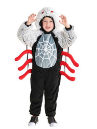 Hyde & Eek Infant Toddler Boys Girls Spider Hooded Plush Jumpsuit Costume