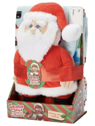 Santa Claus is Coming to Town Christmas Throw Blanket & Santa Plush Hugger Set