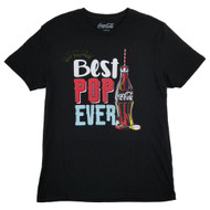 Coca-Cola Mens Black Best Pop Ever Fathers Day T-Shirt