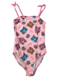 LOL Surprise Girls Pink 1pc Swim Swimming Bathing Suit
