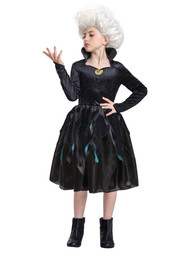 Girls Disney The Little Mermaid Ursula Black Dress Halloween Costume