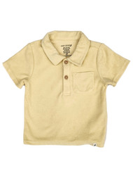 Easy-Peasy Infant & Toddler Boys Yellow Terry Cloth Polo T-Shirt