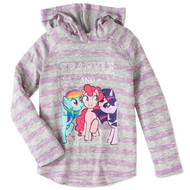 My Little Pony Girls Striped Purple Pinkie Pie Hoodie Rainbow Dash T-Shirt