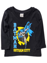Infant & Toddler Boys Black Batman Super Hero T-Shirt Tee Shirt